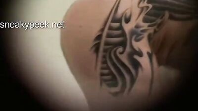 Young Tattoo Artist Gets Caught Pleasuring Himself in Public! (Amateur, Public, Voyeur)