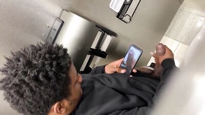 Caught on Camera - A Public Display of Huge Black Meat