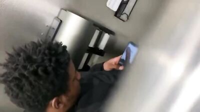 Caught on Camera - A Public Display of Huge Black Meat