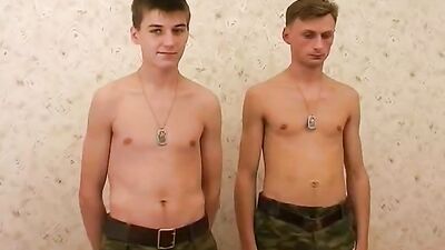 Gangbanged by the Soldier Boys: Bareback Handjob and Blowjob Action!