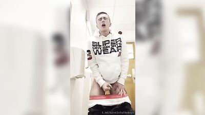 Young Boy Takes a Piss and Cums in Public - Amateur Fetish Action