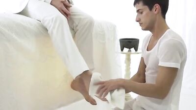 Group Ass Play with Bareback Big Cocks and Action in Missionary Position