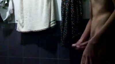 Young Twink Strokes his Dick and Cums on Command