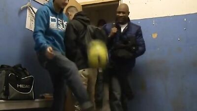 The Game Is On! Straight Boys Caught in Public