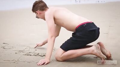 Beach Buddies Go Wild in a Sensual Threesome Show