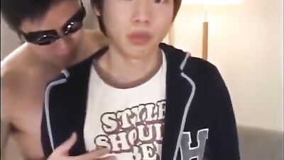 Handsome Japanese College Student Gives His First Amateur Blowjob and Handjob