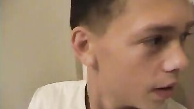 Gangbangs: Young Men in Bedroom Suits Making Out and Giving Head on Cam