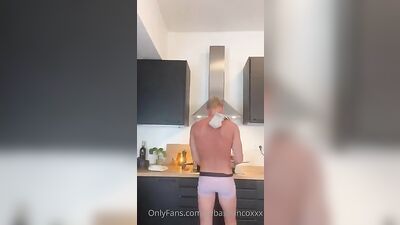 Straight college roommates share a steamy night together