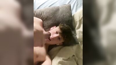 Young Adult Excites Himself on Camera