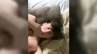 Young Adult Excites Himself on Camera