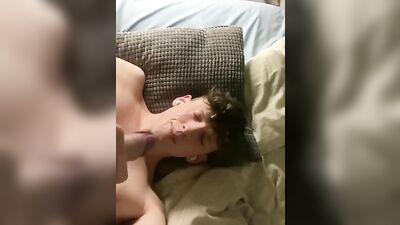 Young Adult Excites Himself on Camera