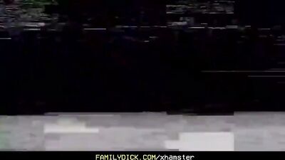 Thick Step-Dad Gives His Stepson and Grandpa a Double Penetration