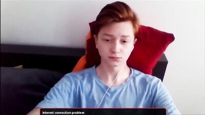 Online Handjob with a Ginger Twink, featuring a solo webcam show