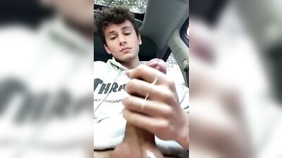 Young Man Auto-Ejaculation: Amateur Solo Masturbation on Webcam
