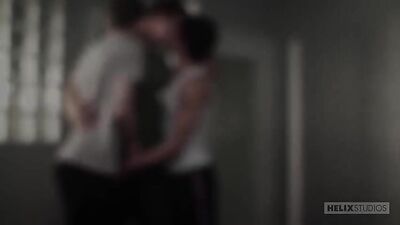 Room-mates in a wild group threesome with bareback sex and handjobs, all caught on cam!