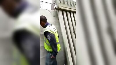 Public Servant Caught in the Act: An Amateur Bareback Black Voyeur Scene Caught on Camera