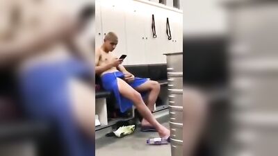 Locker Room Lust - Public Handjob Outside