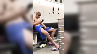 Locker Room Lust - Public Handjob Outside