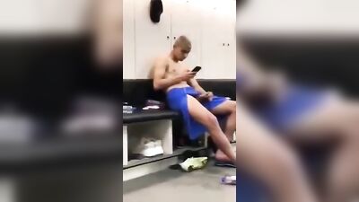 Locker Room Lust - Public Handjob Outside