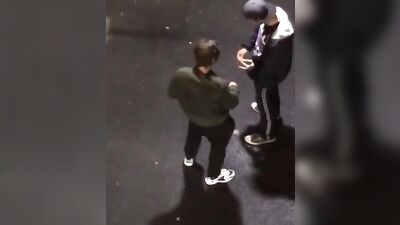 Straight boys get caught jerking off in public