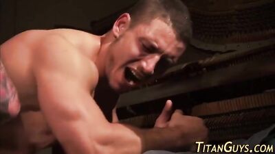 Sexy Muscular Hunks Get Down and Dirty in Hot Group Action, Filling the Air with Grunts of Pleasure as They Nail Each Other Raw and Bareback