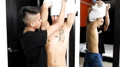 Barebacking Twinky Latinos Flip-Flopping Hard Cocks: Sperm and Handjobs Ensue!