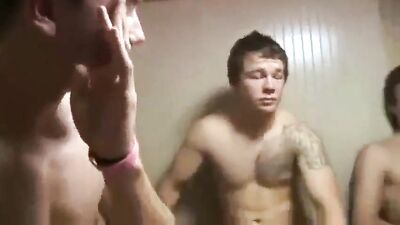 Gay college buddies taste their first load of cum in a hot webcam session