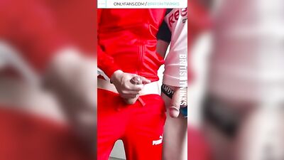 British Boy Wanks Quickly and Shoots His Load on Camera - An Unscripted Handjob!