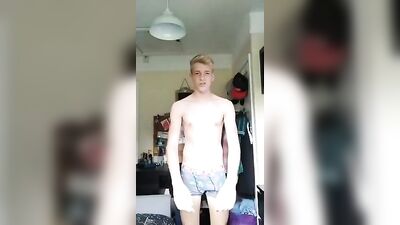 Hot Blond Twink Boy Cock Web-Cam GBT Solo Porn