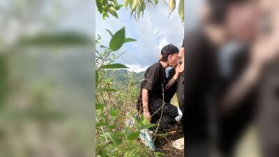 Latin guys crusing and sucking their big cocks in the mountains