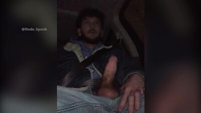 Convinced My Uber Driver to Let Me Jack Off My Cock in His Car Then He Gave Me a Hand & I Cum HUGE!