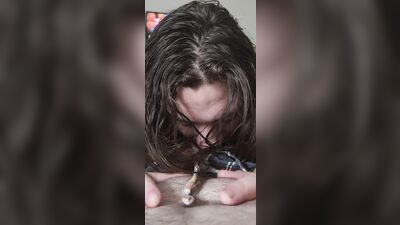 *POV/PORNHUB EXCLUSIVE* dum dum stoner tgirl sucks your puppy cock until you cum down her throat!