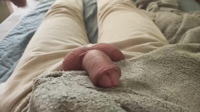 The guy caresses his dick for the last time this year