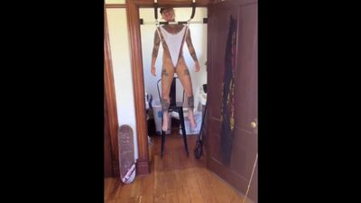 FTM twink pullup bar Wedgie - Austin Spears fetish