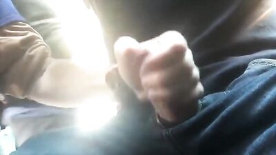 Coffee Shop Hand Job - Public Masturbation