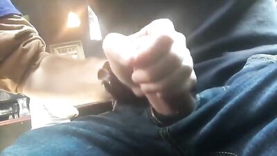 Coffee Shop Hand Job - Public Masturbation