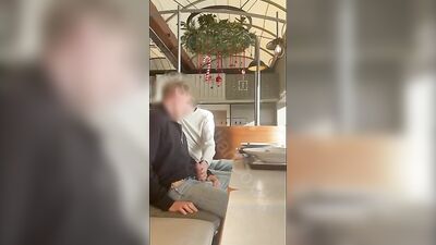 Gay twink public blowjobs at the mall