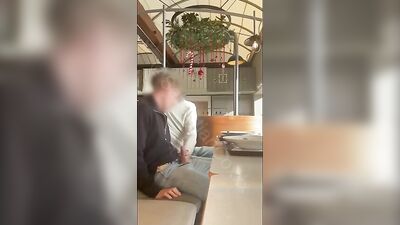 Gay twink public blowjobs at the mall