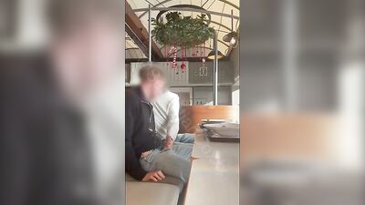 Gay twink public blowjobs at the mall