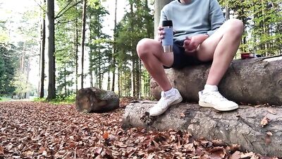Two guys, one cup of coffee, and a hike through the woods: [ABX][4][112] - Im Wald kaffee trinken …und wichsen