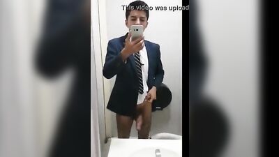 Reflecting on Big Cocks in Blonde Boys Having Fun Outside