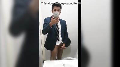 Reflecting on Big Cocks in Blonde Boys Having Fun Outside