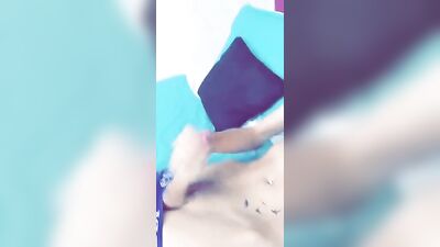 Web-Cameramen Lust after a Latino Twink with a Big Cock Cumming All Over Himself