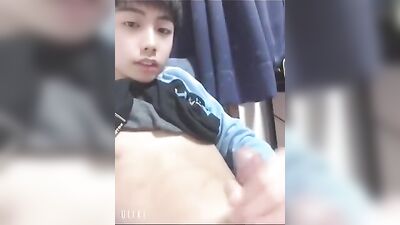Young Japanese Cutie Shoots His Load 10 Times in a Row