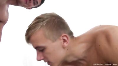 Twink Bareback Assplay - Fresh Cumshots and Blowjob