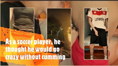 Soccer boy needs Asian public cum shots to relieve the pressure