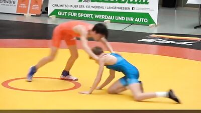 Hot Bodies in Skimpy Trunks Grapple and Play Fight