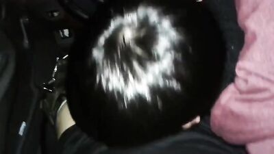 Young Man Pleasures Stranger on a Night Drive