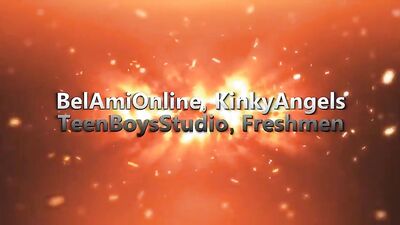 Gay webcam twink threesome bareback with handjobs and blowjobs in the flip-flop room