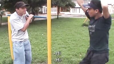 Gangbang - Truckers Fuck Teen Twinks in the Ass on a Dirt Road (Latino)